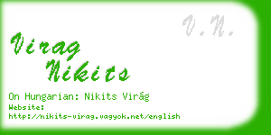 virag nikits business card